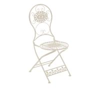 Chaise De Jardin Pliable En Métal Cr¿Me Antique
