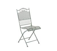 Chaise De Jardin Pliable En Métal Vert Antique