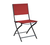 Chaise de jardin pliante acier cataphorèse et toile - Dream