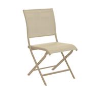 Chaise de jardin pliante aluminium et toile - Élégance