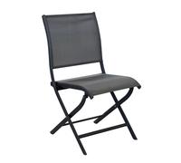 Chaise de jardin pliante aluminium et toile - Élégance