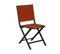 Chaise de jardin pliante aluminium et toile - Théma