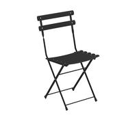 Emu Chaise de jardin pliante Arc en ciel noir lxHxP 42.5x81x43cm