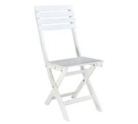 CHAISE DE JARDIN PLIANTE EN BOIS MASSIF BLANC 36X53X87H CM MOD. DALILA
