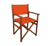 Chaise de jardin pliante en hêtre pour le jardin ou le balcon, différentes couleurs V-10-100 [orange]