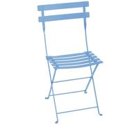 Chaise de jardin pliante FERMOB Bistro - Bleu Maya