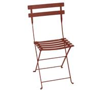 Chaise de jardin pliante FERMOB Bistro Métal - Ocre Rouge