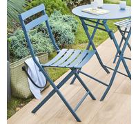 Chaise de jardin pliante GREENSBORO Pétrole Acier traité époxy, Traitement antirouille renforcé Hespéride