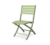 Chaise de jardin pliante en aluminium - vert lagune