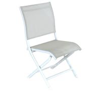 Chaise de jardin pliante PROLOISIRS Elégance - Crème / Chevron