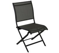 Chaise de jardin pliante Proloisirs Élégance - Graphite / Noir Chevron