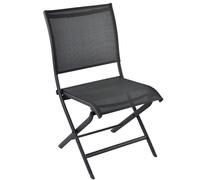 Chaise de jardin pliante PROLOISIRS Élégance - Graphite / Noir Mat