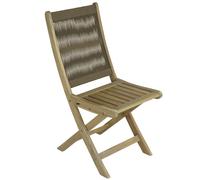 Chaise de jardin pliante PROLOISIRS Jupiter - Taupe