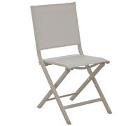 Chaise de jardin pliante Proloisirs Thema - Crème / Crème