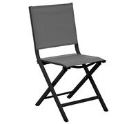 Chaise de jardin pliante Proloisirs Thema - Graphite / Gris