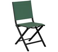 Chaise de jardin pliante Proloisirs Thema - Graphite / Vert