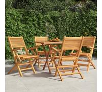 Chaise de Jardin Pliante Siège Meuble Patio Extérieur Gris Bois de Teck vidaXL