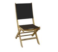 Chaise de jardin pliante Teck et toile - Newton