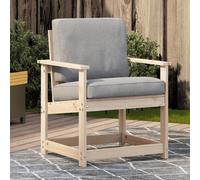 Chaise de Jardin Siège Terrasse Patio Extérieur Blanc Bois de Pin Massif vidaXL