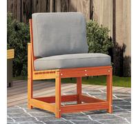 vidaXL Chaise de jardin 844660 – Siège avec dossier à lattes, bois de pin massif cire marron