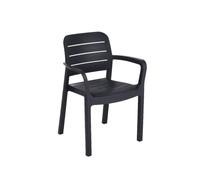 Chaise de jardin Tisara - Lot de 6 - Graphite - Keter