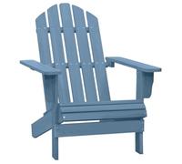 Chaise de jardin - vidaXL - Adirondack - Bois de sapin massif - Bleu - Confortable et résistante aux intempéries