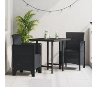 Chaise De Jardin Vidaxl Ensemble De 2 Anthracite Plastique Standard