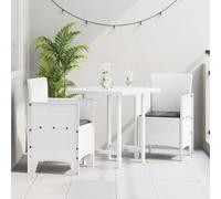 vidaXL Chaise de jardin 2 pcs Blanc 53 x 49 x 85 cm PP