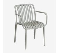 Chaise De Jardin Wendell En Polypropylène Avec Accoudoirs Vert Kaki Vert