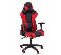 Piqueras y Crespo Atalaya Chaise de jeu en similicuir noir et rouge