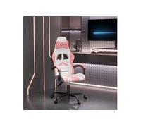 Chaise de jeu Blanc et rose Similicuir