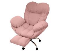 Chaise de jeu de canapé paresseux avec dossier en forme d'amour, inclinable à 3 niveaux, fonction de bascule de 15 ° et roues silencieuses, chaise de bureau confortable pour la maison, burea