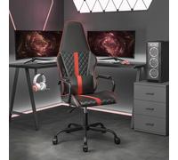 Chaise de Jeu de Massage Fauteuil Siège Camouflage et Noir Similicuir vidaXL