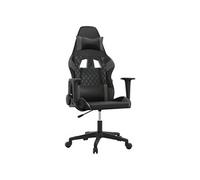 Chaise de jeu de massage Noir et gris Similicuir