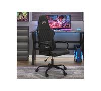 Chaise de jeu de massage noir similicuir