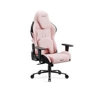 Diablo X.One Prime Chaise Gaming Fauteuil de Gamer Siege PC Oreiller magnétique Siège rafraîchissant Tissu de Haute qualité Accoudoirs réglables en Hauteur Supporte jusqu'à 140 kg Akita Pink