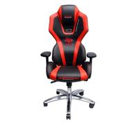 Chaise de jeu E-blue AUROZA, rouge, rétro-éclairée