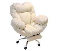 Chaise de Jeu Ergonomique avec Dossier en Forme d'amour, siège à Coussin Large, Support Lombaire réglable à 3 Niveaux et Rouleaux Silencieux, Chaise de Bureau Confortable pour la Maison, étu
