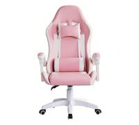 Chaise de jeu ergonomique en polyuréthane, chaise de jeu pivotante pour adulte, hauteur réglable à 135° avec soutien lombaire et appui-tête, chaise de bureau antidérapante, cadeau pour hommes et femme