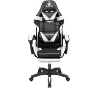 Chaise de jeu Kruger & Matz GX-150 noire et blanche