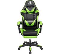 Chaise de jeu Kruger & Matz GX-150 noire/verte