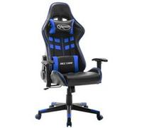 Chaise de jeu Noir et bleu Cuir artificiel Multicolore G