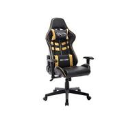 Chaise de jeu Noir et doré Cuir artificiel
