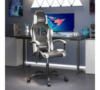 Chaise de jeu Noir et doré Similicuir fauteuil de jeu fauteuil vidaXL