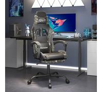 Chaise de jeu Noir et doré Similicuir fauteuil de jeu fauteuil vidaXL