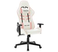 Chaise de Jeu Noir et Rouge Cuir Artificiel Fauteuil Bureau Ergonomique vidaXL