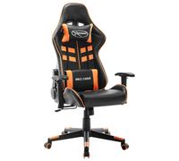 Chaise de Jeu Noir et Rouge Cuir Artificiel Fauteuil Bureau Ergonomique vidaXL