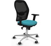 Piqueras y Crespo Chaise de bureau avec accoudoirs 2D pour 8 heures d'utilisation, poids maximum 120 kg, mécanisme synchrone 5 positions, soutien lombaire 1D, dossier fixe, couleur attrayante