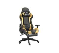 Chaise de jeu pivotante avec repose pied Doré PVC