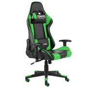 Chaise de Jeu Pivotante Doré PVC Fauteuil Ordinateur Bureau Ergonomique vidaXL